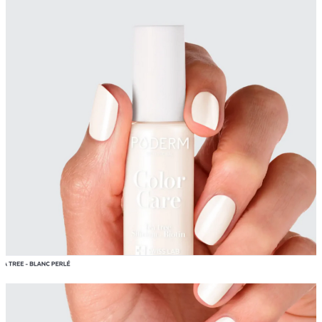 Vernis à ongle soin blanc perlé 8ml – Vernis réparateur – Soins Poderm
