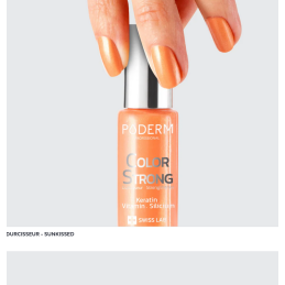 Vernis à ongle durcisseur sunkissed 8ml – Vernis fortifiant – Color Strong Poderm