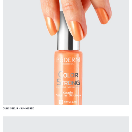 Vernis à ongle durcisseur sunkissed 8ml – Vernis fortifiant – Color Strong Poderm