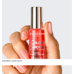 Vernis à ongle durcisseur gloss vitality 8ml – Vernis fortifiant – Color Strong Poderm