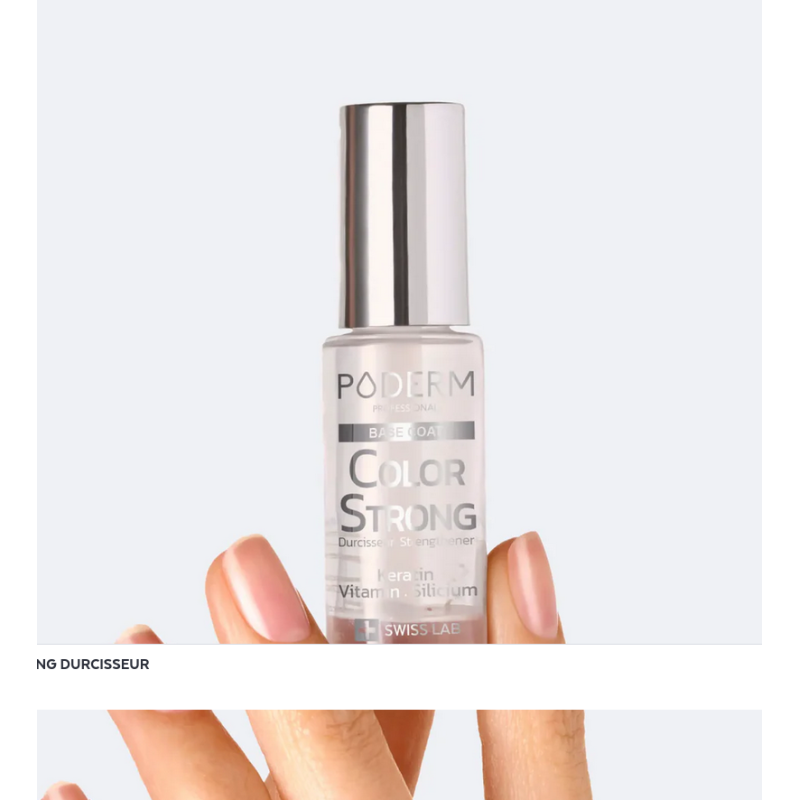 Vernis à ongle durcisseur base color 8ml – Vernis fortifiant – Color Strong Poderm
