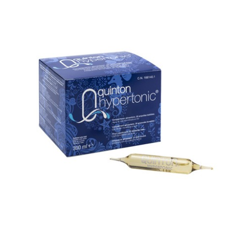 Quinton hypertonique 30 ampoules : eau de mer microfiltrée à froid pour notre reminéralisation et vitalisation.
