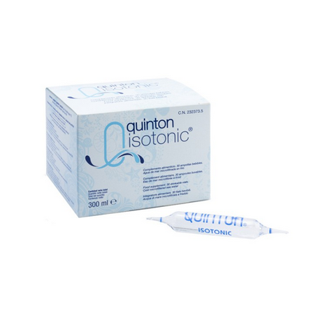 Quinton Isotonique en 30 ampoules buvables, reminéralisation douce en  idéal en convalescence