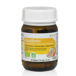 30 gélules d'Extrait de Pépins de Pamplemousse (EPP) de Citrobiotic : renforcer immunité