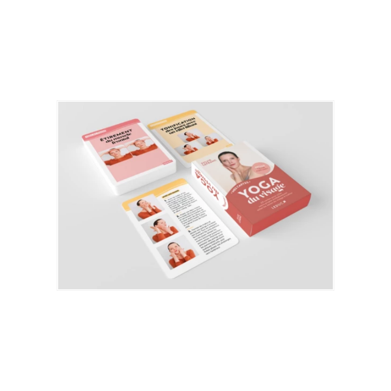 Mes cartes yoga du visage– Rituel beauté, 60 cartes– Leduc édition