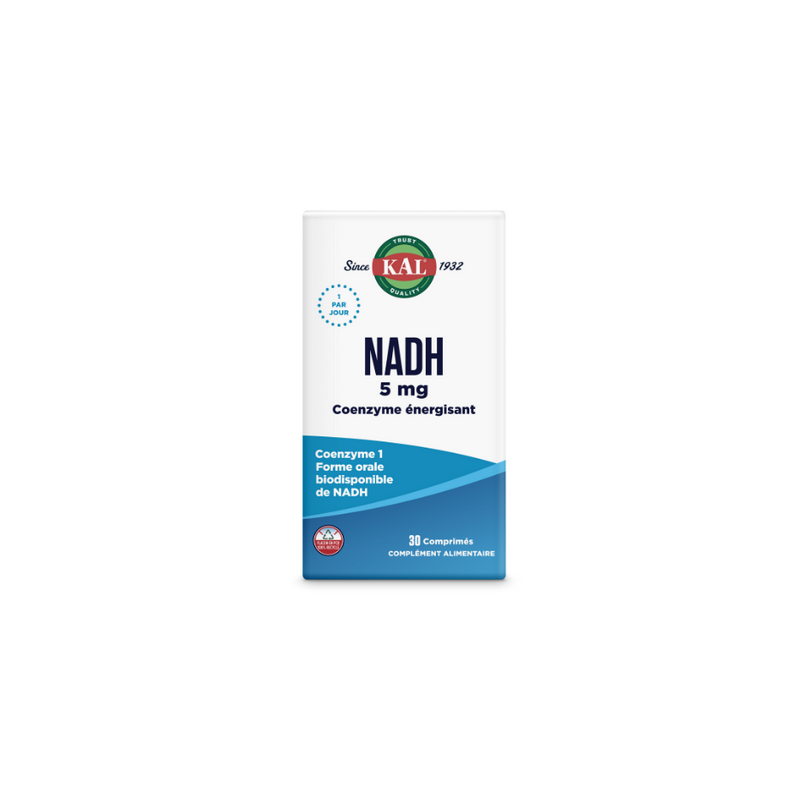 NADH 5mg – Coenzyme – Compléments Kal