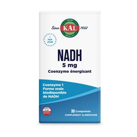 NADH 5mg – Coenzyme – Compléments Kal