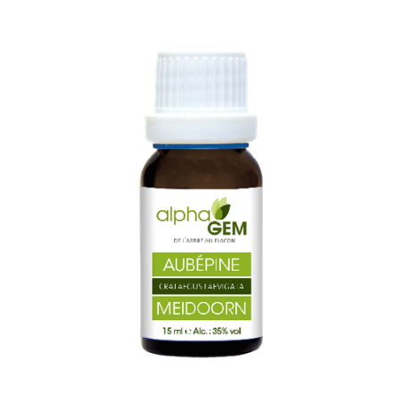 Aubépine 15ml – Sphère nerveuse, circulatoire – Alphagem Bretagne
