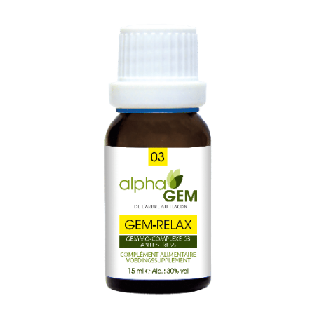 Gem-Relax n°03 15ml DUO – anti-stress, équilibre émotionnel, harmonie intérieure - Gemmothérapie Alphagem Finistère