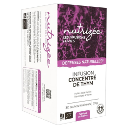 Infusion concentré de thym 30 sachets – Défenses naturelles - Nutrigée Infusions fortes Finistère
