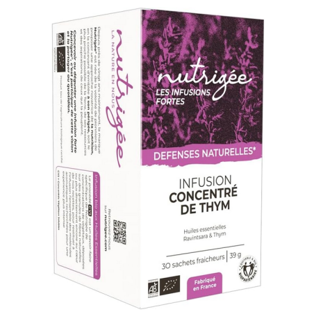 Infusion concentré de thym 30 sachets – Défenses naturelles - Nutrigée Infusions fortes Finistère