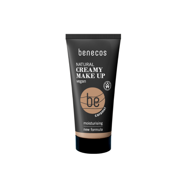 Fond de teint crème caramel 30ml – Matifie, nourrit et hydrate  – Cosmétiques Benecos Finistère