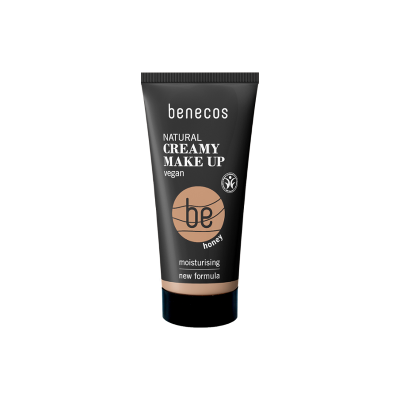 Fond de teint crème honey 30ml – Matifie, nourrit et hydrate – Cosmétiques Benecos Finistère