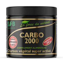 Carbo 2000 Granulés 200g  – Charbon actif, digestion, detox – SFB Laboratoires Finistère Bretagne