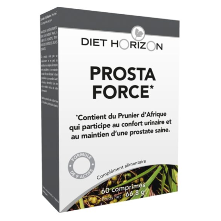 Prosta Force 60 comprimés – Andropause, Confort urinaire, Prostate, Vessie – Compléments Diet Horizon Finistère
