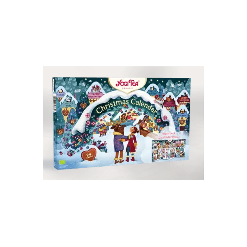Yogi Tea Calendrier de l'avent christmas tea x 24 – Thé noir, thé vert, Rooibos, matcha, infusion, chaï – Thé Yogi Tea Finistère