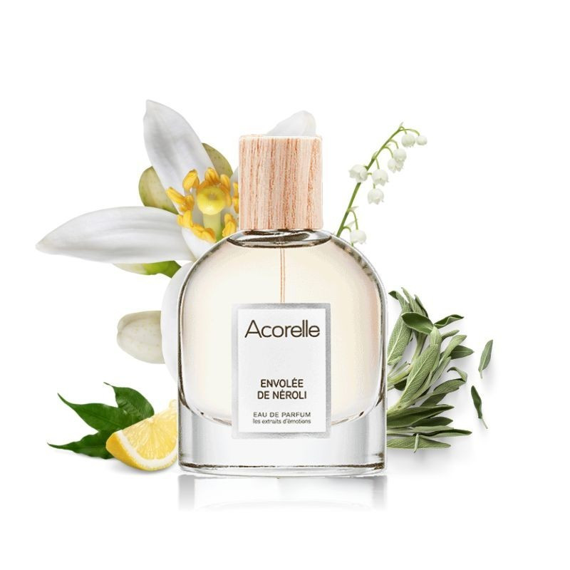 Eau de Parfum Envolée de Néroli apaisant 50ml – Citron, Néroli, Sauge, Apaisement – Parfums Acorelle Finistère
