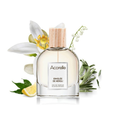 Eau de Parfum Envolée de Néroli apaisant 50ml – Citron, Néroli, Sauge, Apaisement – Parfums Acorelle Finistère