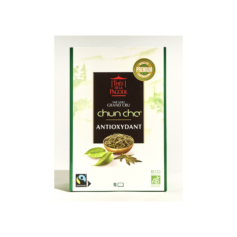 Chun Cha 90 infusettes –  Thé vert antioxydant – Thés et infusions Thés de la Pagode