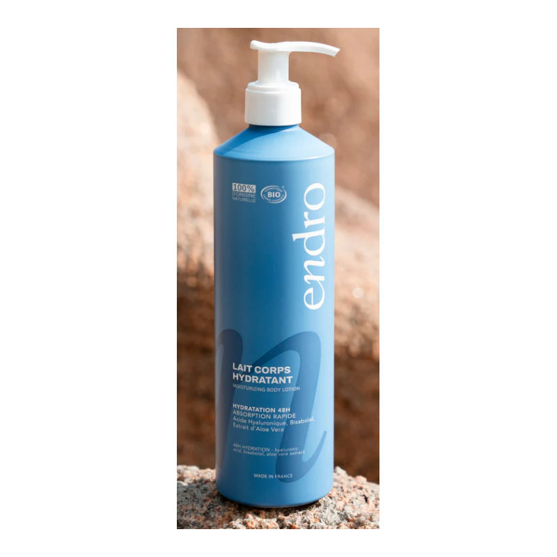 Lait Corps Hydratant 400ml – Bisobolol, Acide Hyaluronique, Aloé Vera – Soins Hydratant Endro Cosmétiques Finistère