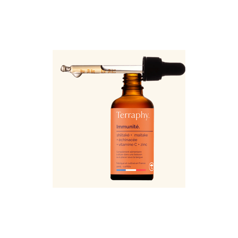 Terraphy Immunité –  Shiitaké, Maitake, Échinacée, Vitamine C, Zinc – Compléments Immunité Terraphy Finistère