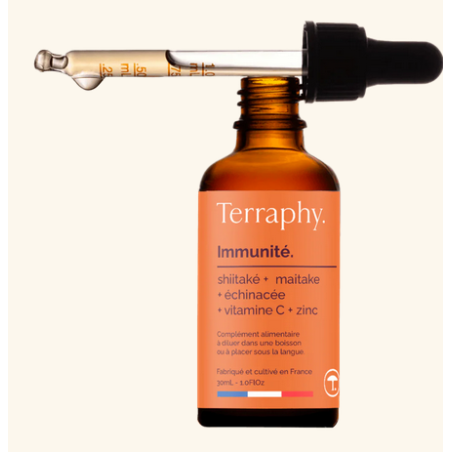 Terraphy Immunité –  Shiitaké, Maitake, Échinacée, Vitamine C, Zinc – Compléments Immunité Terraphy Finistère