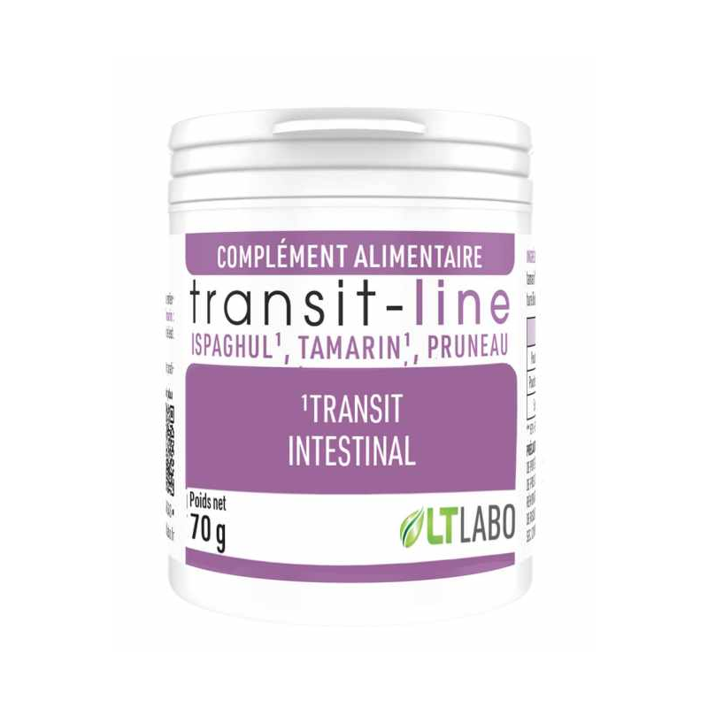 Transit-line 70g –  Transit Intestinal Ispaghul, Tamarin, Pruneau – Compléments Digestion LT Labo Finistère