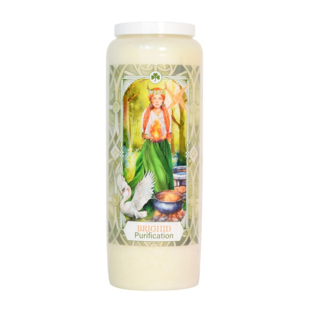Bougie en cire 100g végétale Neuvaine Déesse Brighid