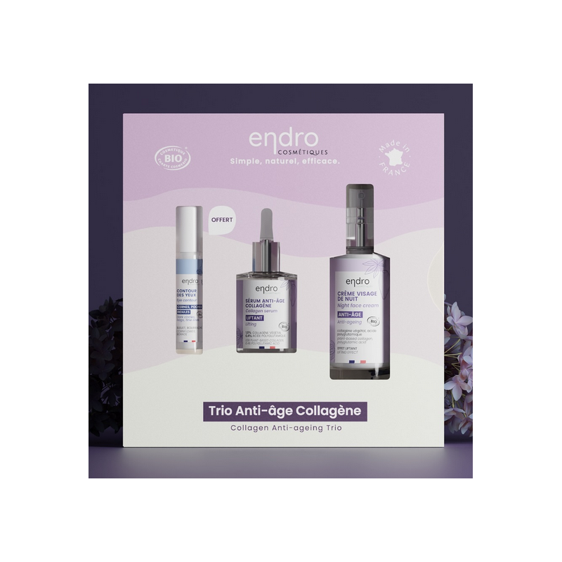 Coffret Trio Anti-âge Collagène – Raffermit & lisse votre peau - Endro Cosmétiques Bretagne