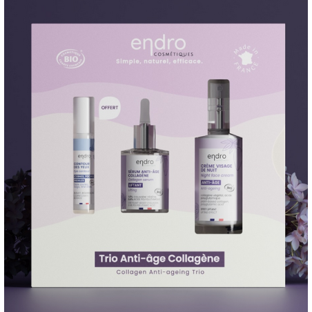 Coffret Trio Anti-âge Collagène – Raffermit & lisse votre peau - Endro Cosmétiques Bretagne