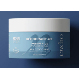Déodorant Baume 48h Parfum Aloe  –  Anti-odeur, peaux sensibles – Soins Aisselles Endro Cosmétiques Finstère