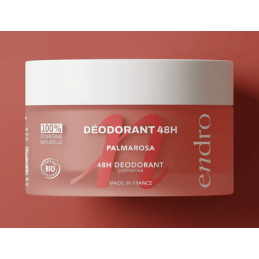 Déodorant Baume 48h Parfum Palmarosa  –  Anti-odeur, transpiration excessive – Soins Aisselles Endro Cosmétiques Finstère