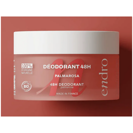 Déodorant Baume 48h Parfum Palmarosa  –  Anti-odeur, transpiration excessive – Soins Aisselles Endro Cosmétiques Finstère