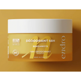 Déodorant Baume 48h Parfum Bergamote  –  Anti-odeur, peaux normales – Soins Aisselles Endro Cosmétiques Finstère