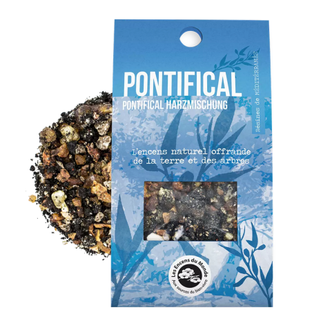 Résines Pontificales de méditérranée – Relaxant, Oliban, Myrrhe, Benjoin, Storax – Encens du Monde Aromandise Finistère