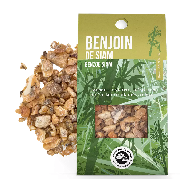 Résines Benjoin de Siam – Chance, Optimisme, Grâce divine – Encens du Monde Aromandise Finistère