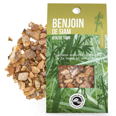 Résines Benjoin de Siam – Chance, Optimisme, Grâce divine – Encens du Monde Aromandise Finistère