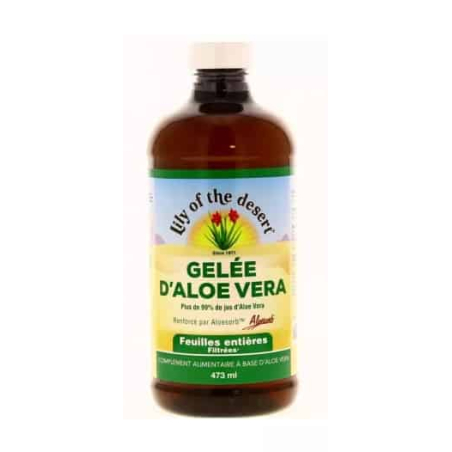Gelée Aloe Vera Feuille 473ml –  Système digestif & immunité – Gelées, Gels et Jus Aloe Vera Lily Of The Desert Finistère