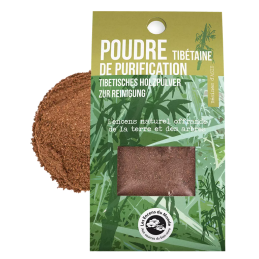 Poudre de Purification Tibétaine – Résine d'Asie, Paix et Harmonie – Encens du Monde Aromandise Finistère