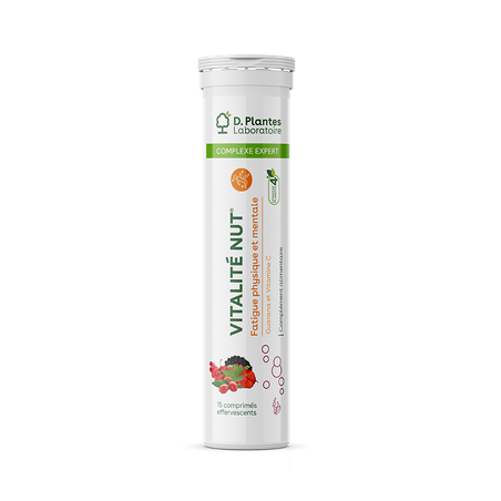 Vitalité Nut 30 Comprimés –  Fatigue Physique et Mentale – Compléments immunité D.Plantes Finistère