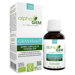 GEM-HyperT n°25 50ml – Thyroïde zen, équilibre nerveux - gemmothérapie Alphagem Finistère