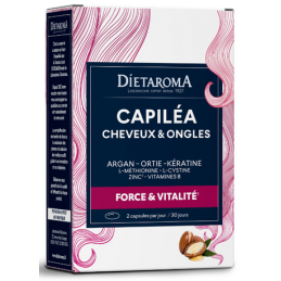 Capiléa Cheveux & Ongles 60caps – Vitalité & Force – Compléments Peau, Ongles, cheveux Dietaroma Finistère