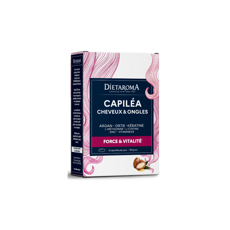 Capiléa Cheveux & Ongles 60caps – Vitalité & Force – Compléments Peau, Ongles, cheveux Dietaroma Finistère