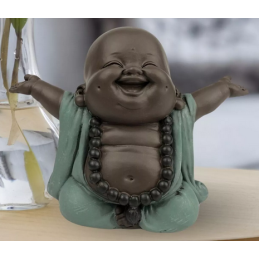 Statuette Bouddha rieur bienvenue – Porte-bonheur, Spiritualité, Détente – Décoration Feng Shui Zen'Arôme Finistère