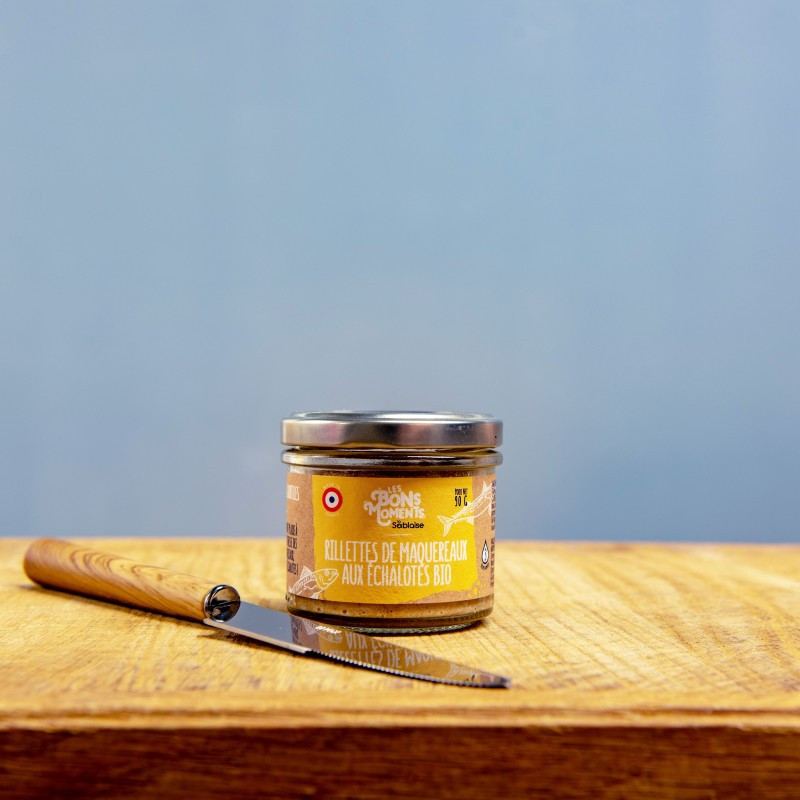 Rillettes de Maquereaux aux échalotes 90g Apéritif, tartinable– Les Bons Moments La Sablaise Finistère