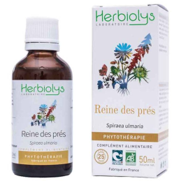 Reine des Prés Phytothérapie 50ml –  Drainage, Élimination, Circulation – extraits de plantes fraiches Herbiolys Finistère