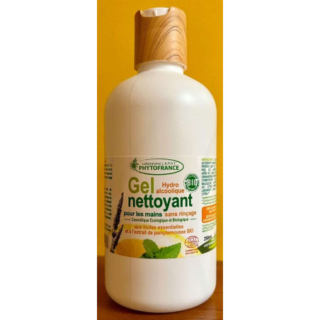 Gel Hydroalcoolique Nettoyant Mains – Sans rinçage, pamplemousse – Infusions froides Yogi Finistère