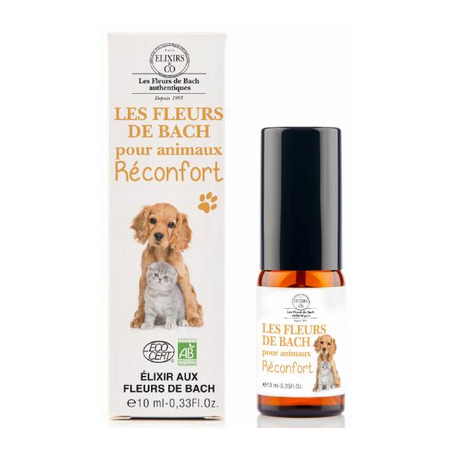 Spray Animaux Réconfort 10ml – Apaisement, Sérénité, Calme – Fleurs de Bach Animaux Elixirs & Co Finistère
