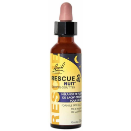 Gouttes Rescue Nuit Animaux 20ml – Sérénité, calme, paix – Fleurs de Bach Animaux Famadem Finistère