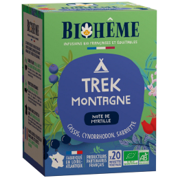 Trek Montagne 20 infusettes – Articulations, Endurance, Résistance – Infusions Biohême Finistère